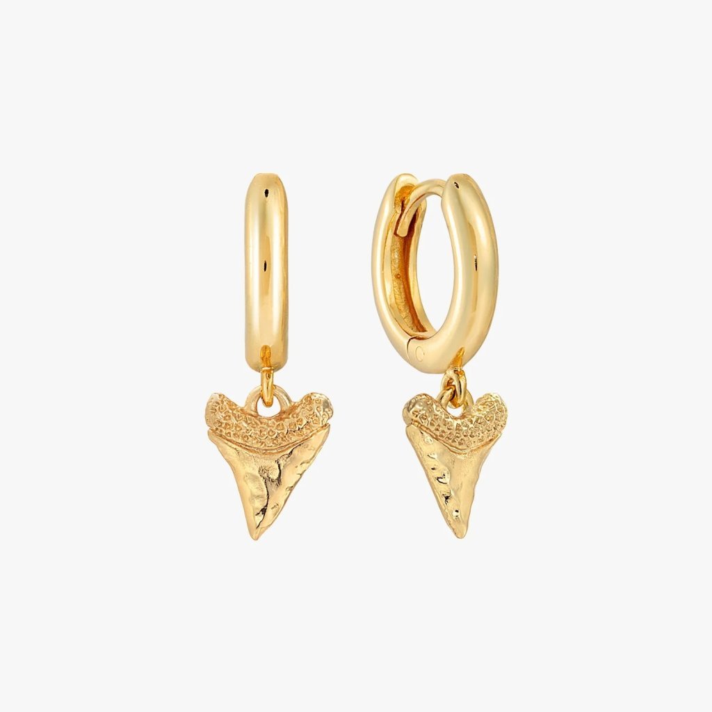 SHARK TOOTH HOOP NÁUŠNICE