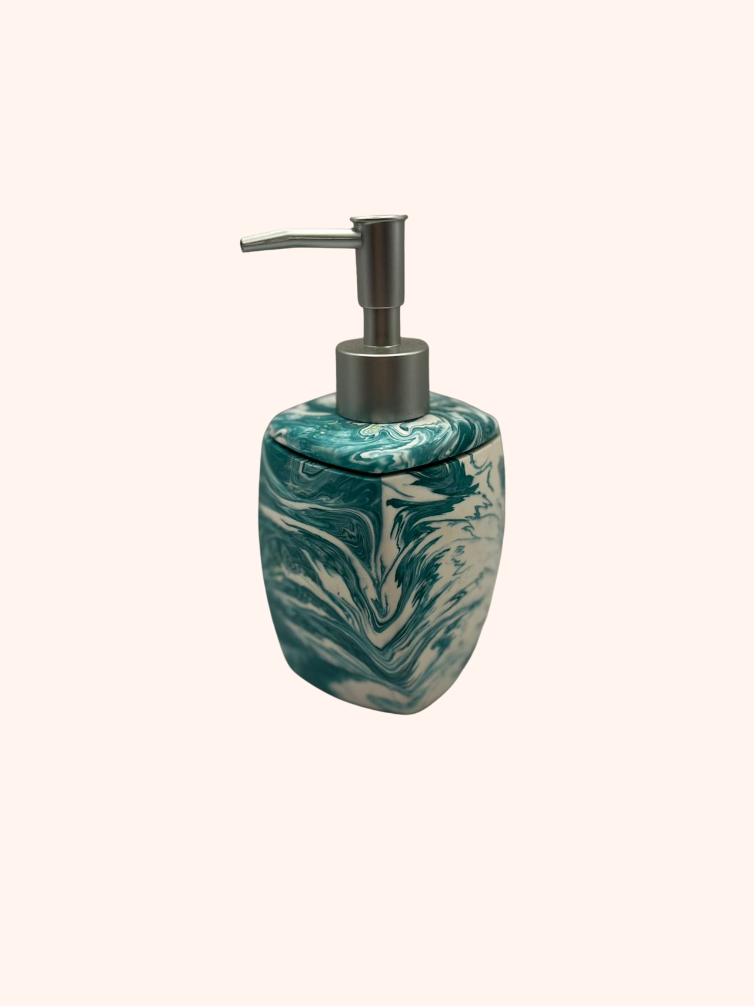 Dávkovač mýdla tyrkysová/bílá 120 ml