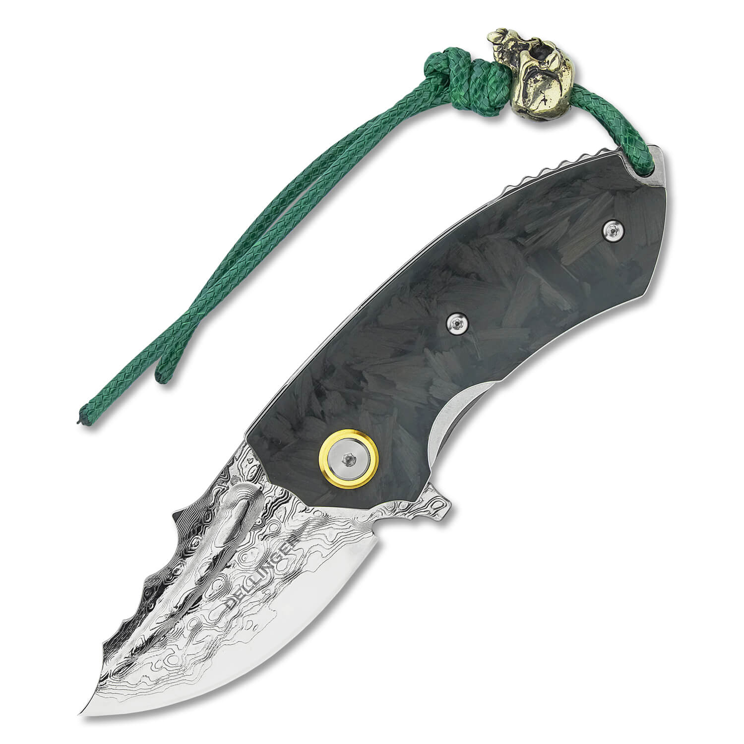 Zavírací damaškový nůž Dellinger Marihone Carbon VG-10