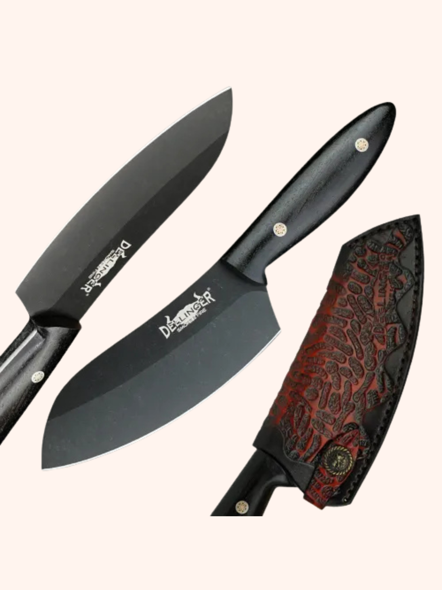 Nůž BBQ Dellinger D2 Sand Wenge 165 mm