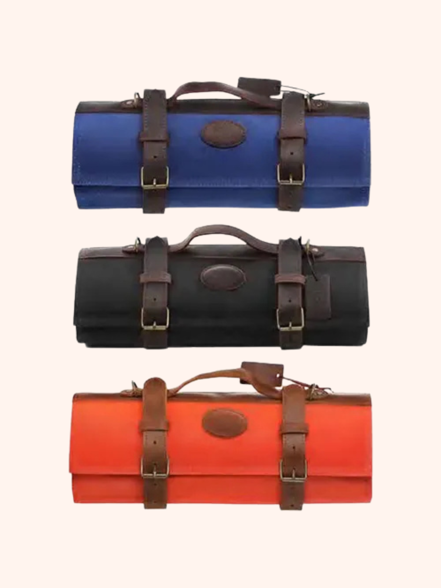 Luxusní šéfkuchařský bag MODRÝ  CANVAS na nože pro profesionály