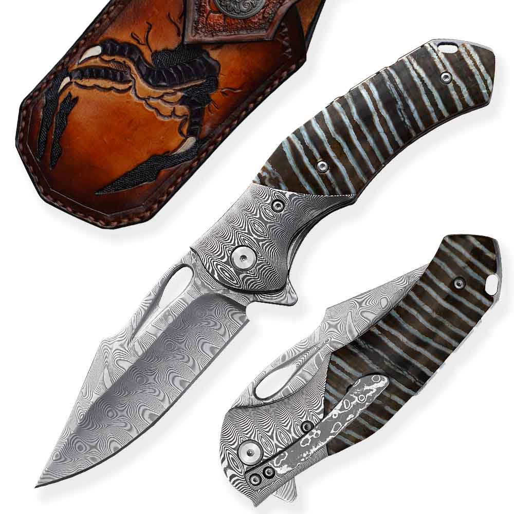 ZAVÍRACÍ NŮŽ DELLINGER DAMASCUS THORN 110 LAYERS
