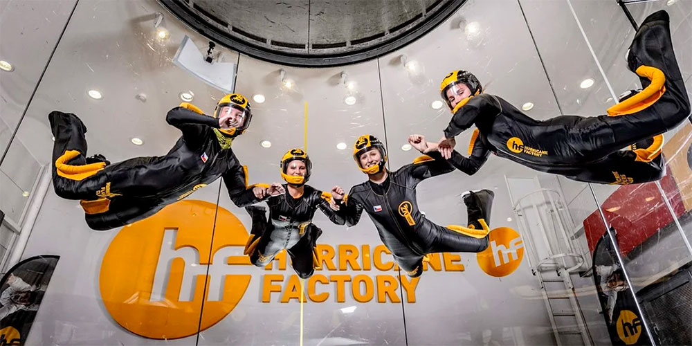 Hurricane Factory – vyzkoušejte si, jaké to je létat na vlastní kůži