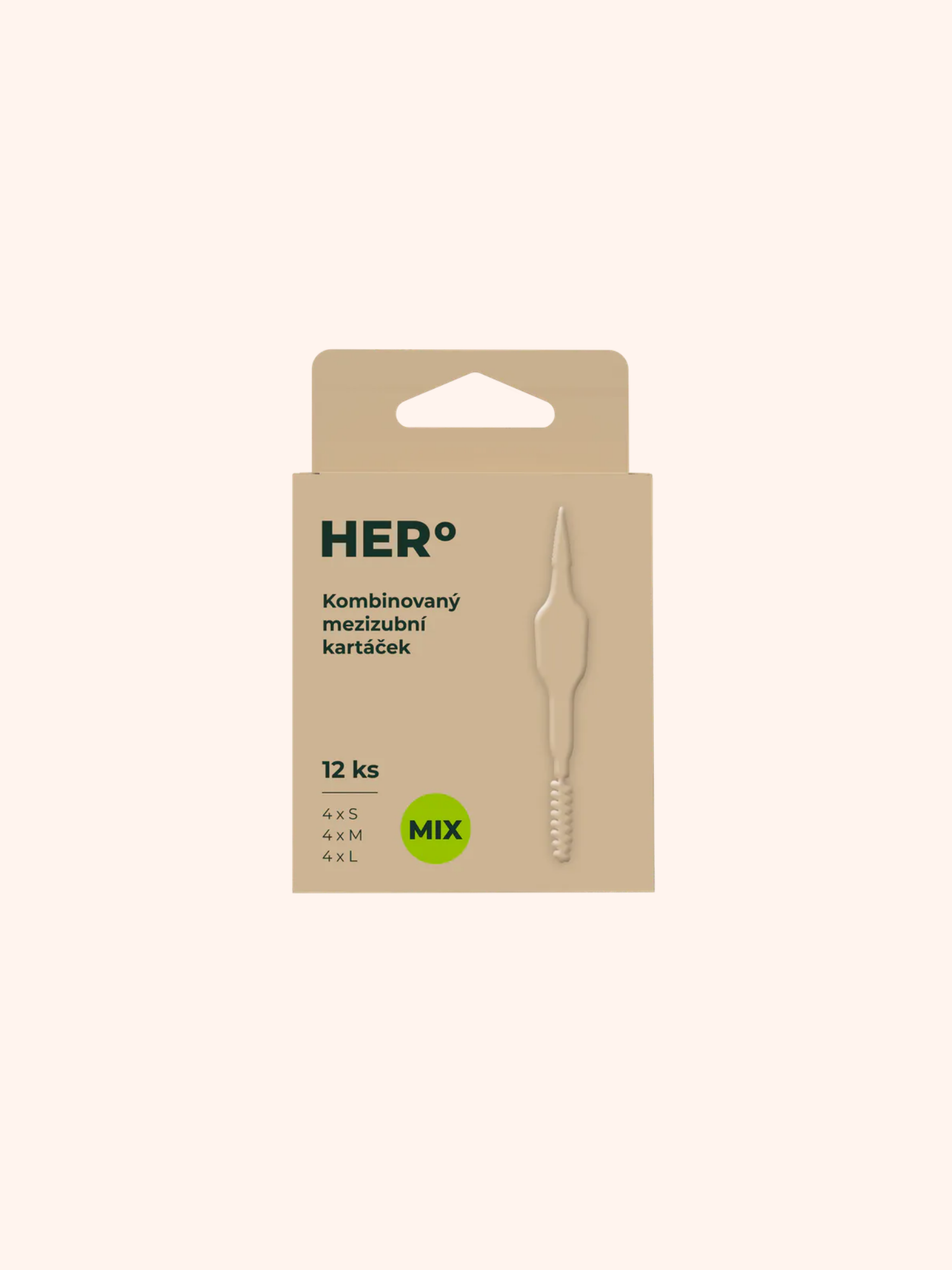 HERBADENT HERo mezizubní kartáčky MIX velikostí, 12 ks